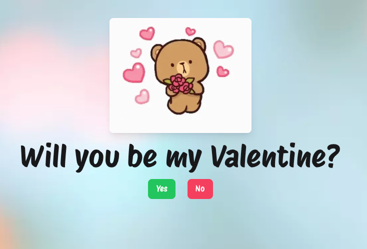 Will you be my Valentine?