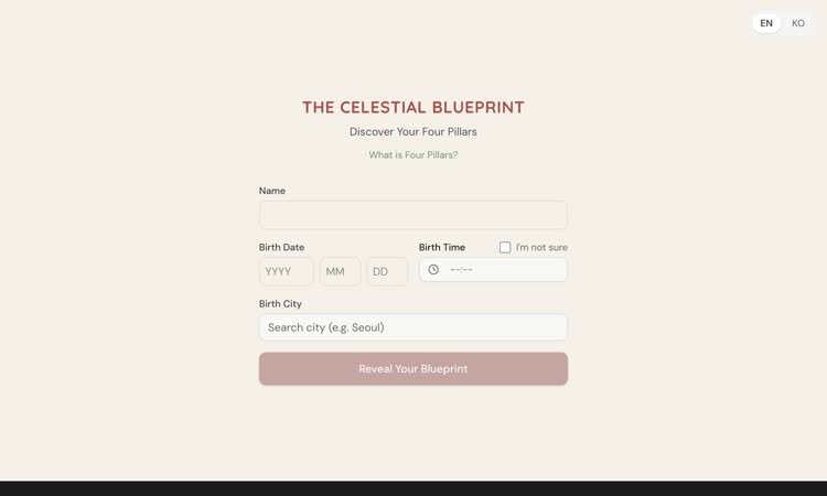 celestial blueprint vercel app