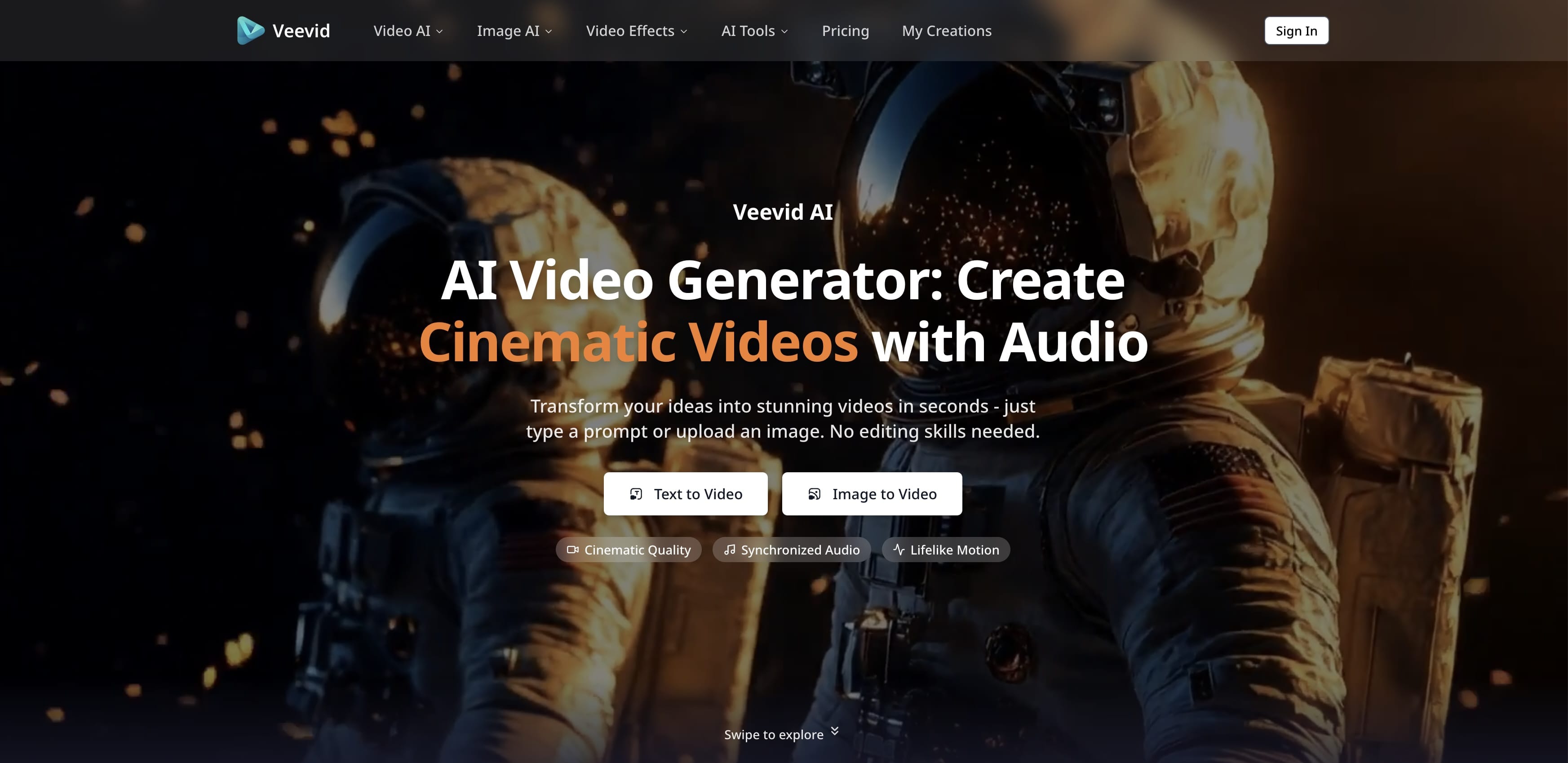 Veevid - Professional Audio AI Video Stu