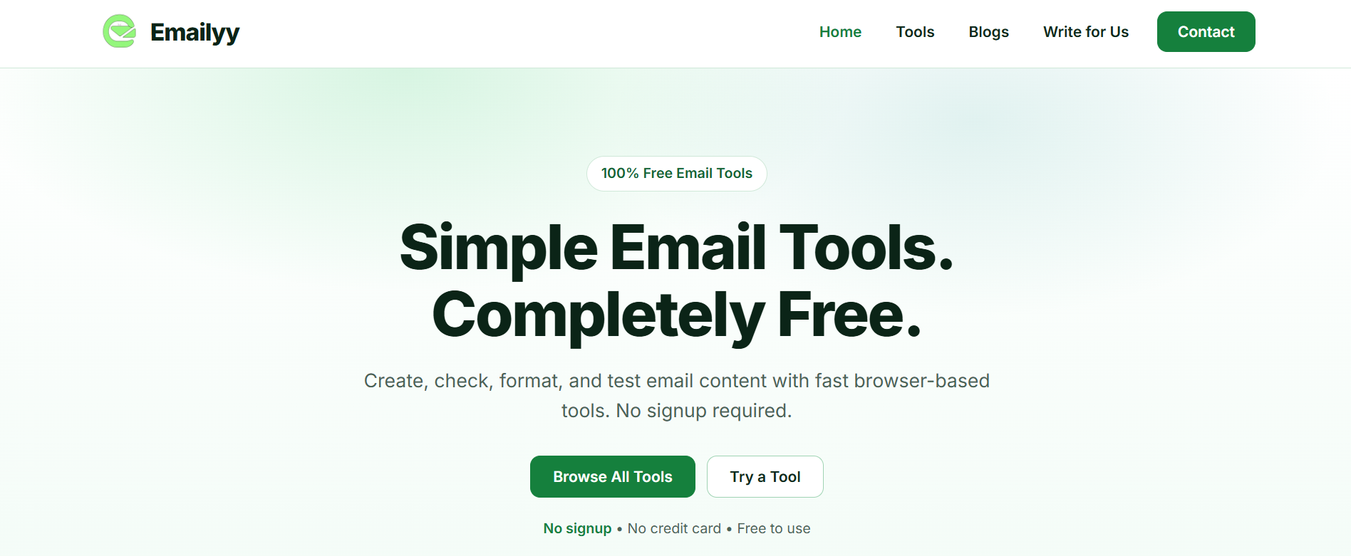 Free Email Tools Online | Emailyy cover