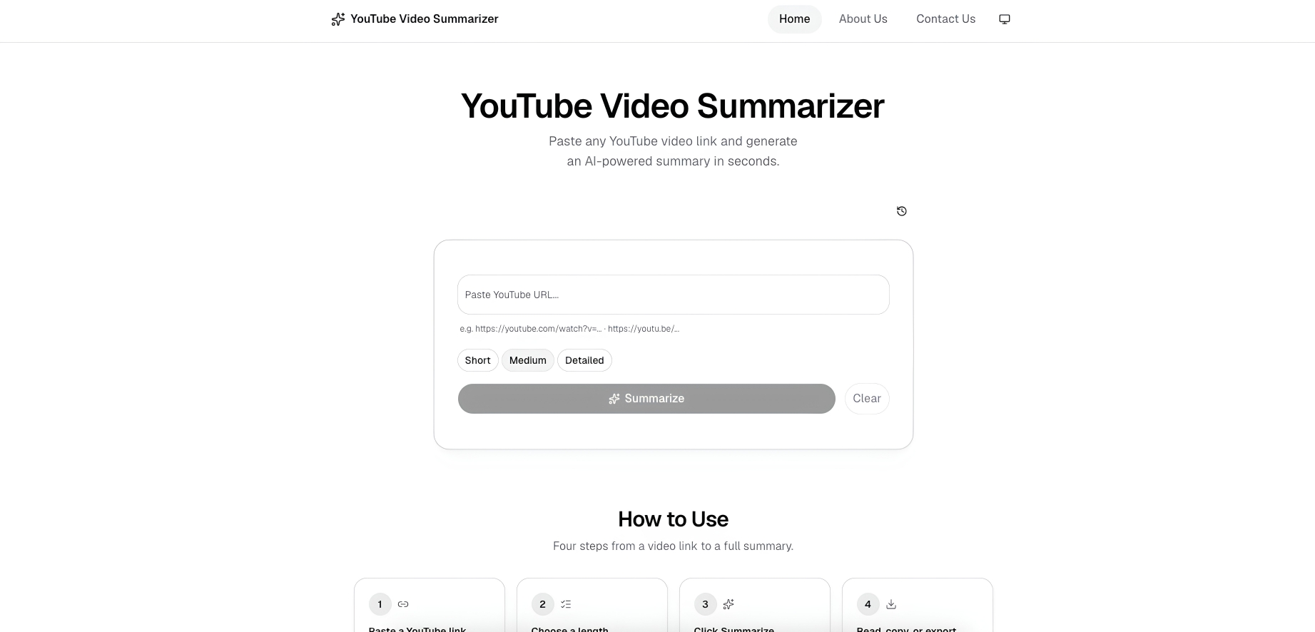 YT Video Summarizer cover