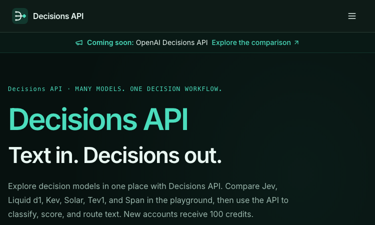 Decisions API cover