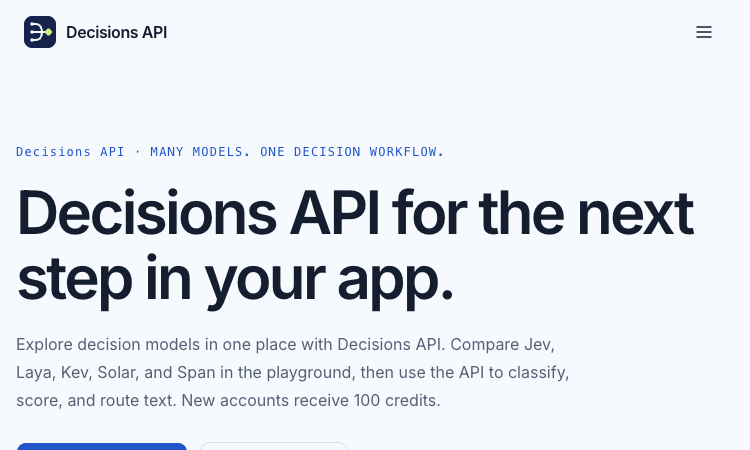Decisions API cover