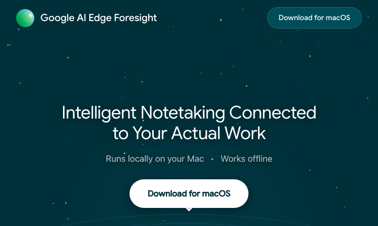 Google AI Edge Foresight