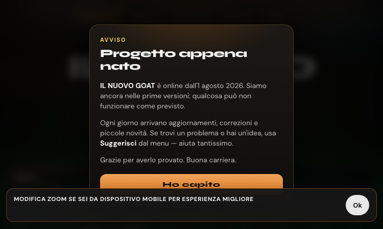 Il Nuovo Goat Vercel App