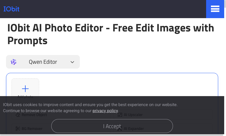 IObit AI Photo Editor