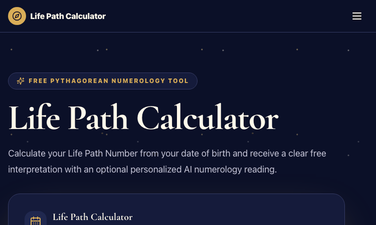 Life Path Calculator